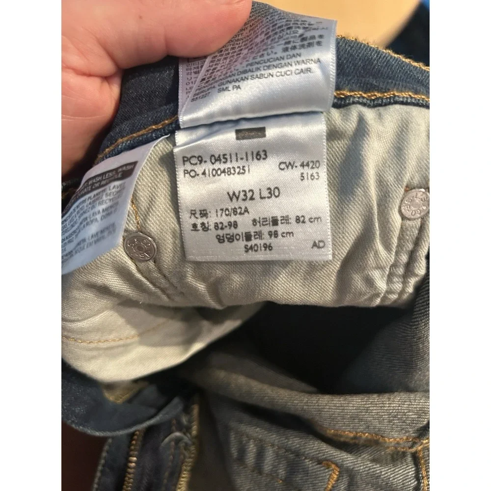 Levis 511 Slim Fit Jeans Color Throttle 1163 Size 32x30 Stretch